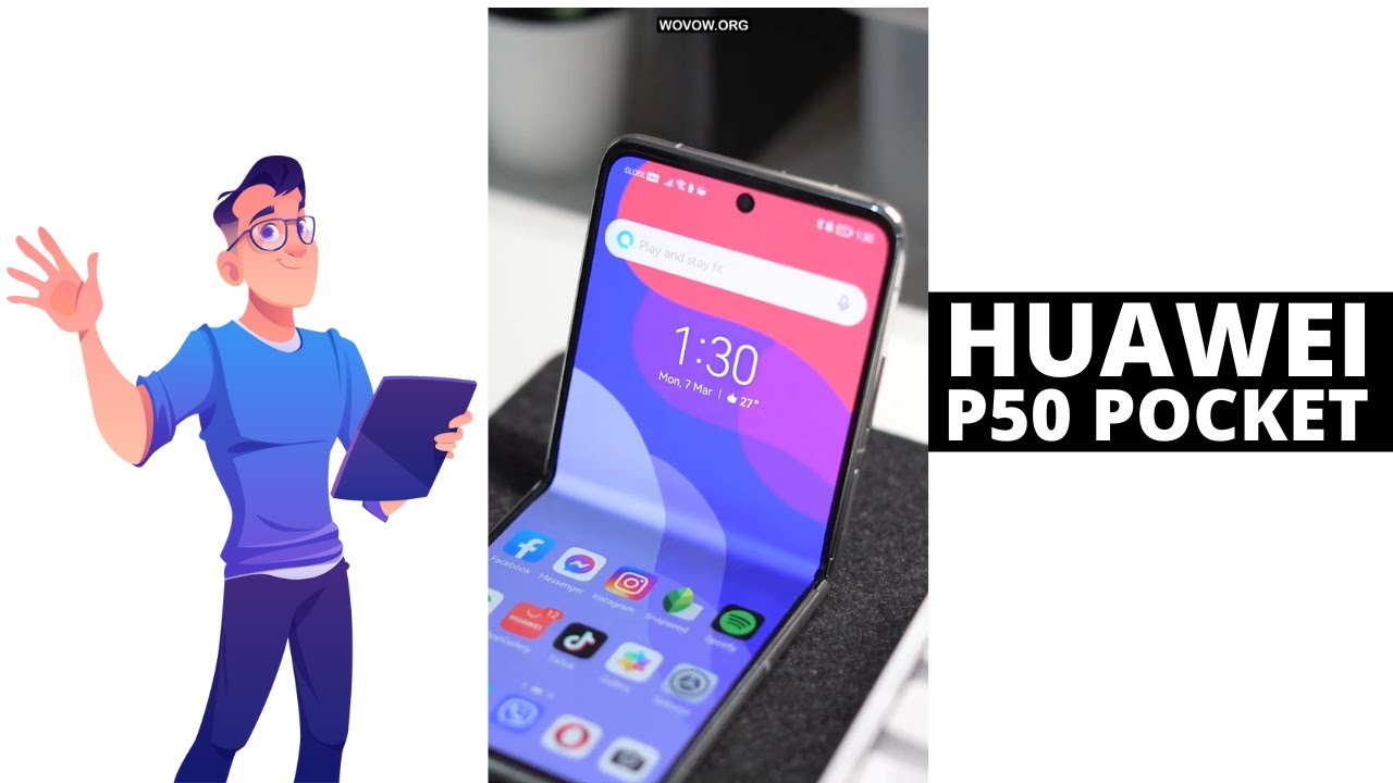 Huawei P50 Pocket Folding Smartphone 2022 