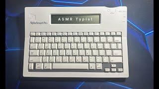ASMR Typing on a White AlphaSmart Pro