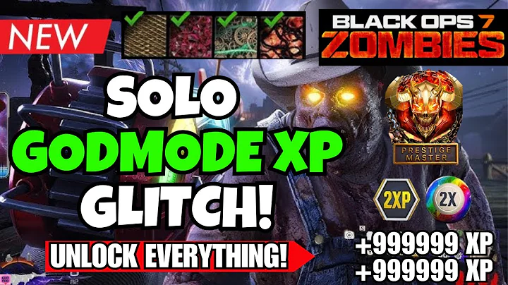 *NEW* BO7 SOLO GODMODE UNLIMITED XP GLITCH! FAST LEVEL 1000 + AFK CAMO XP (BO7 ZOMBIES GLITCH)