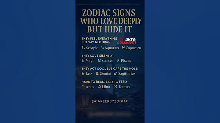 zodiac signs who love deeply but Hide it #astrology #horoscope #usa