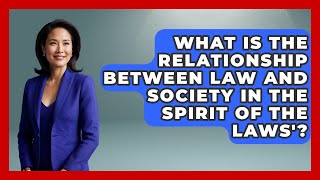 What Is The Relationship Between Law And Society In The Spirit Of The Laws'?