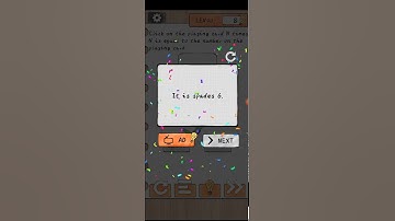 Brain surfing level 40 Click on the playing card N times N is equal to the number on the Walkthrough