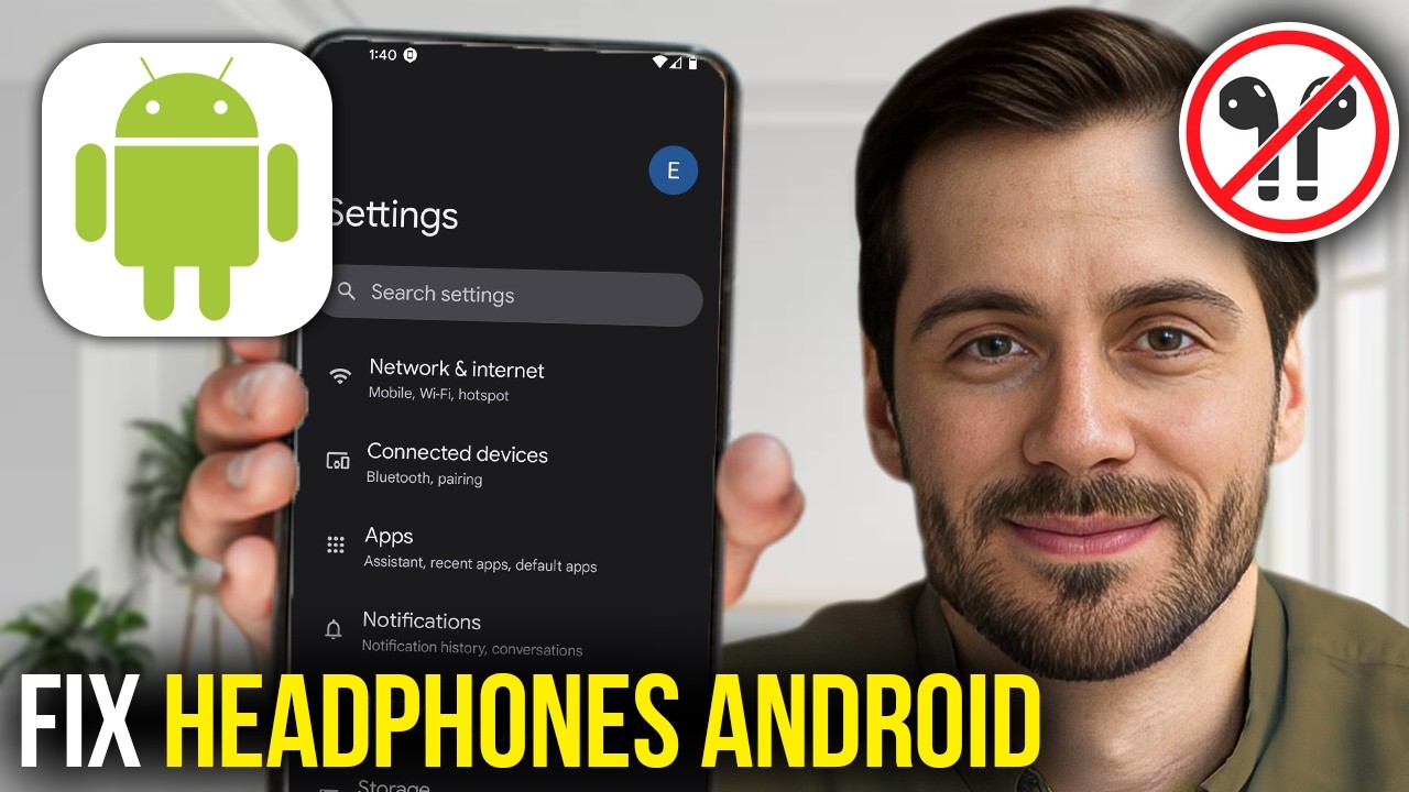 How To Fix Plugged In Headphones Not Working On Android - YouTube