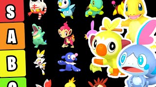 SHINY STARTER Pokemon Tier List🔥 Ranking Every Single Shiny Starter