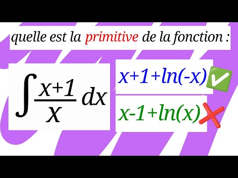 déterminer une primitive de la fonction suivante