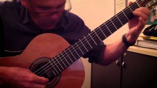 Video thumbnail of "Astor Piazzolla - Vuelvo al Sur - guitar solo"