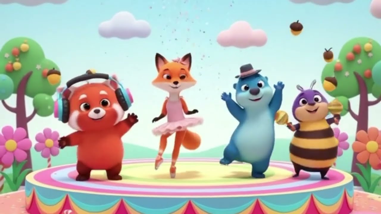 Animal Learning Song 🐾 | Learn Animal Names | 3D Cartoon Kids Music