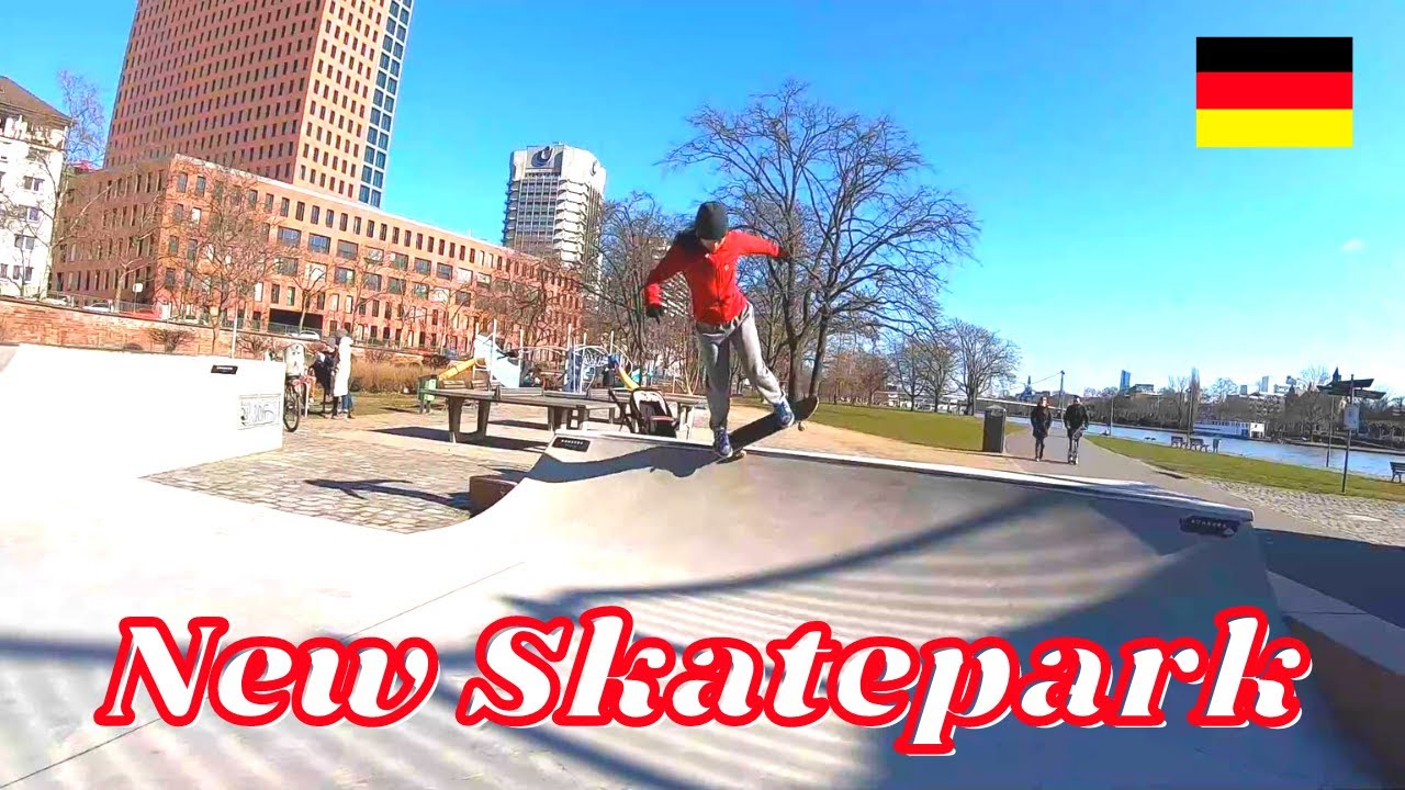 Skate boarding】Germany : Skatepark Friedensbrücke in Frankfurt