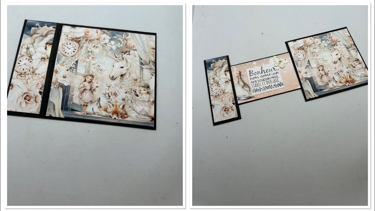 Tuto carte qui se tire // facile effet WAHOU