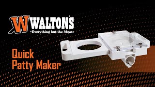 Walton's Quick Patty Maker