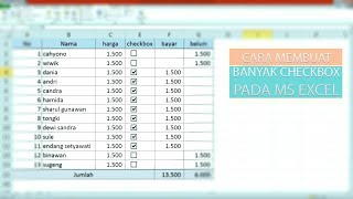 To insert a checkbox in excel, do the following membuat banyak di ms
excel dalam jumlah pada kesempatan ini kita akan membah...