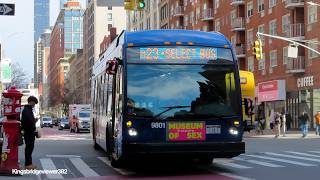MTA New York City Bus: 2021 Nova Bus LFS HEV 9801 on the M23 Select Bus Service.