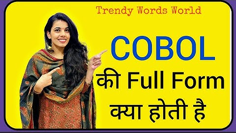 COBOL full form/ COBOL ka matlab kya hota hai
