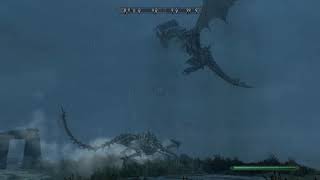 Skyrim Random Encounter Alduin Reviving A Dragon