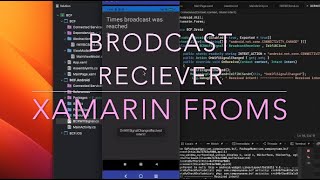 Xamarin Forms BroadCast Reciever with Mvvm & Messaging Center