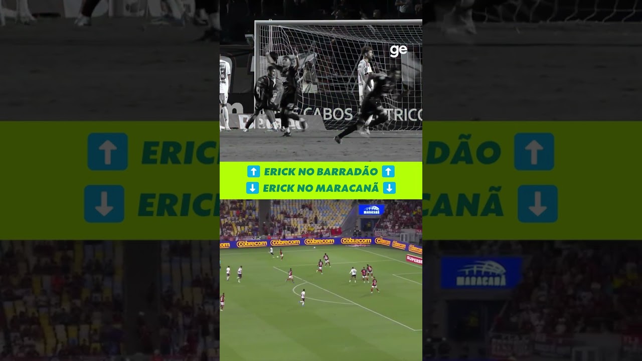 QUAL GOL DO ERICK CONTRA O FLAMENGO FOI MAIS BONITO? | #shorts | ge.globo