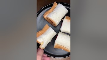 Hotdog and Cheese Bread Rolls #shorts #asmr #crispy #crunchy