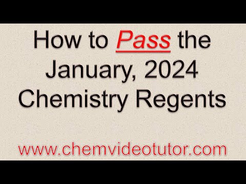 How to Pass the January, 2024 Chemistry Regents - YouTube