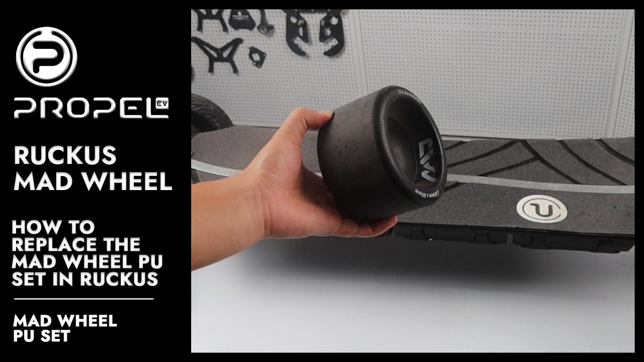 How to replace the MAD wheel PU set in RUCKUS