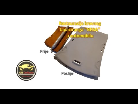 Restauracija krovnog tapacirunga u automobilu / restoration car headliner