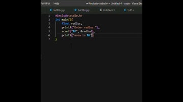 find area of circle | using c language | #shorts #ytshorts