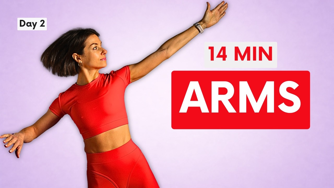 Day 2 | MARCH BODY SCULPT CHALLENGE | 14 Min Sculpted Arms Workout at Home (No Equipment)