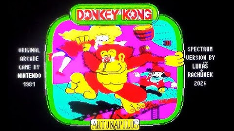 Donkey Kong On ZX Spectrum (Homebrew 2024)
