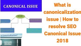 What is canonicalization issue | How to resolve SEO Canonical Issue 2018