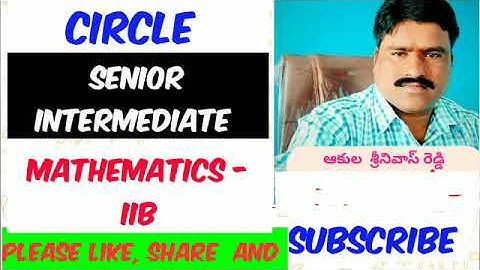 CIRCLES (PART - 7) Inter maths 2B by Akula Rukminivaas Reddy,Find Circle eq passing through points