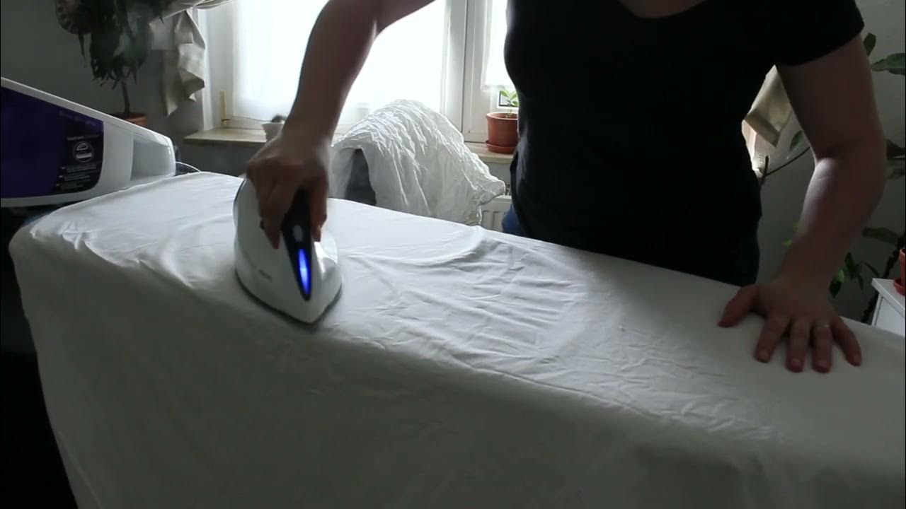 Iron with me no speak ASMR Steam Iron Bedsheets 36 min