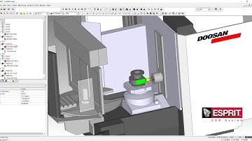 Full machine simulation of EspritCAM for Doosan HMC