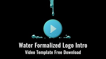 Water Formalized Logo Intro Video Template No Text No Copyright Free Download