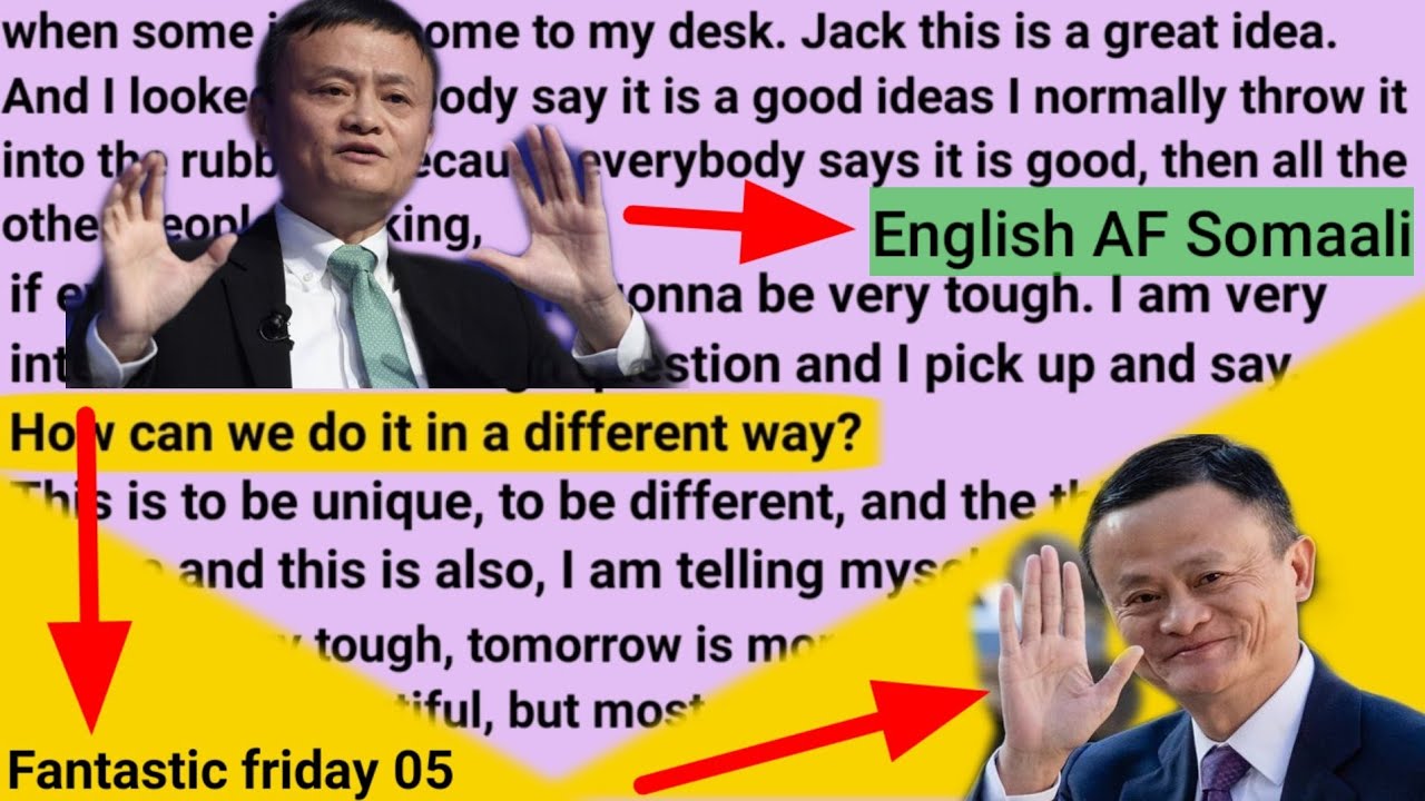 Fantastic Friday | DAY 05 |  AF SOMALI | Hadal jeedintii jack ma.