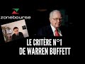 Le critère n° 1 de Warren Buffett