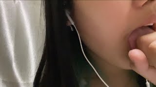 ASMR hand licking &mic licking