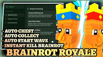 Brainrot Royale Script Pastebin - Instant Kill Brainrot, Auto Collect, Auto Start Wave, Best 2025