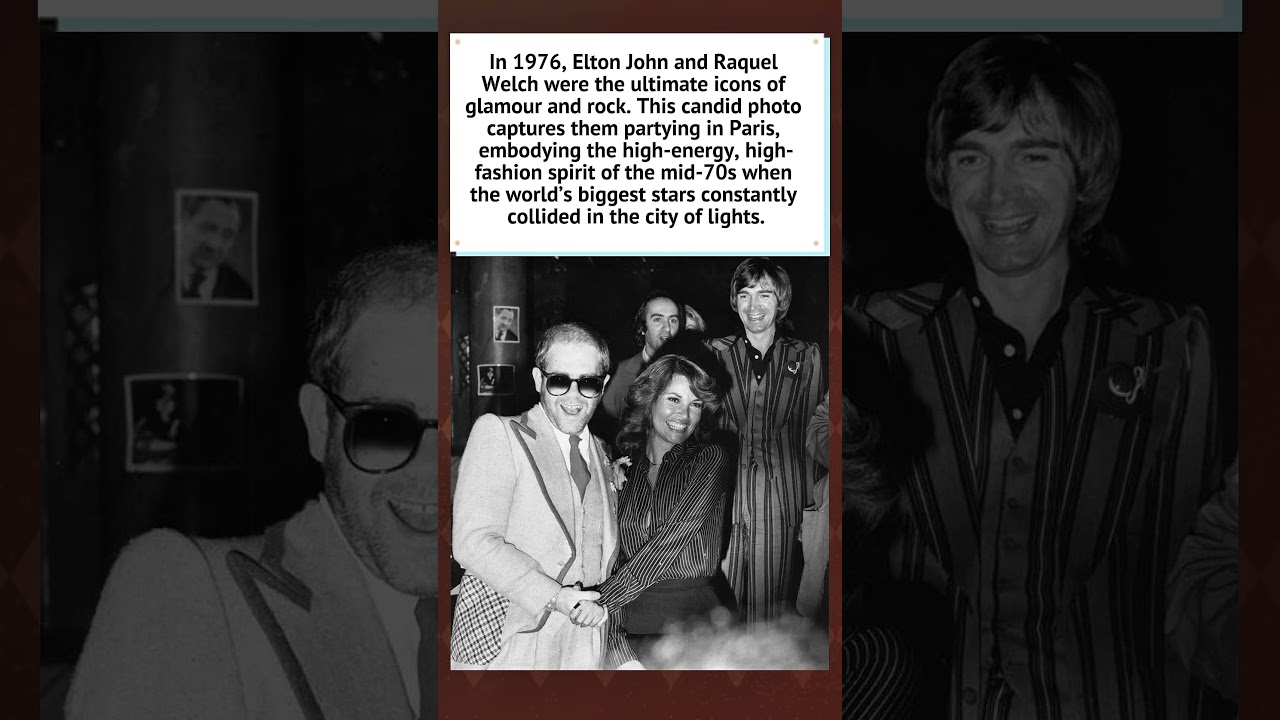 Elton John and Raquel Welch in Paris (1976) 🥂