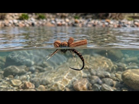 Foam Mayfly Emerger/Dry Fly.#dryfly #flytying #flyfishing #troutflies #mayfly #shotaflies #Bestfly 