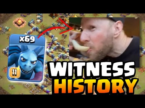 69 Minion QUEEN CHARGE army from the RESTAURANT (Clash of Clans)