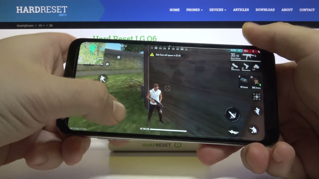 Garena Free Fire on LG Q6 – Gameplay Check