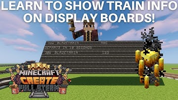 CreateMod - DisplayBoard Train Information Tutorial