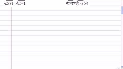 Mr Joyce Math 11 - Radical Inequalities I