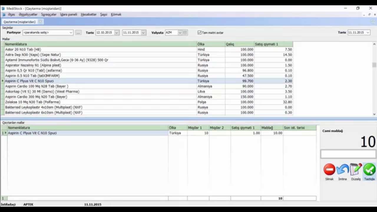 Medistock Satilan Mallarin Geri Qaytarilmasi Youtube