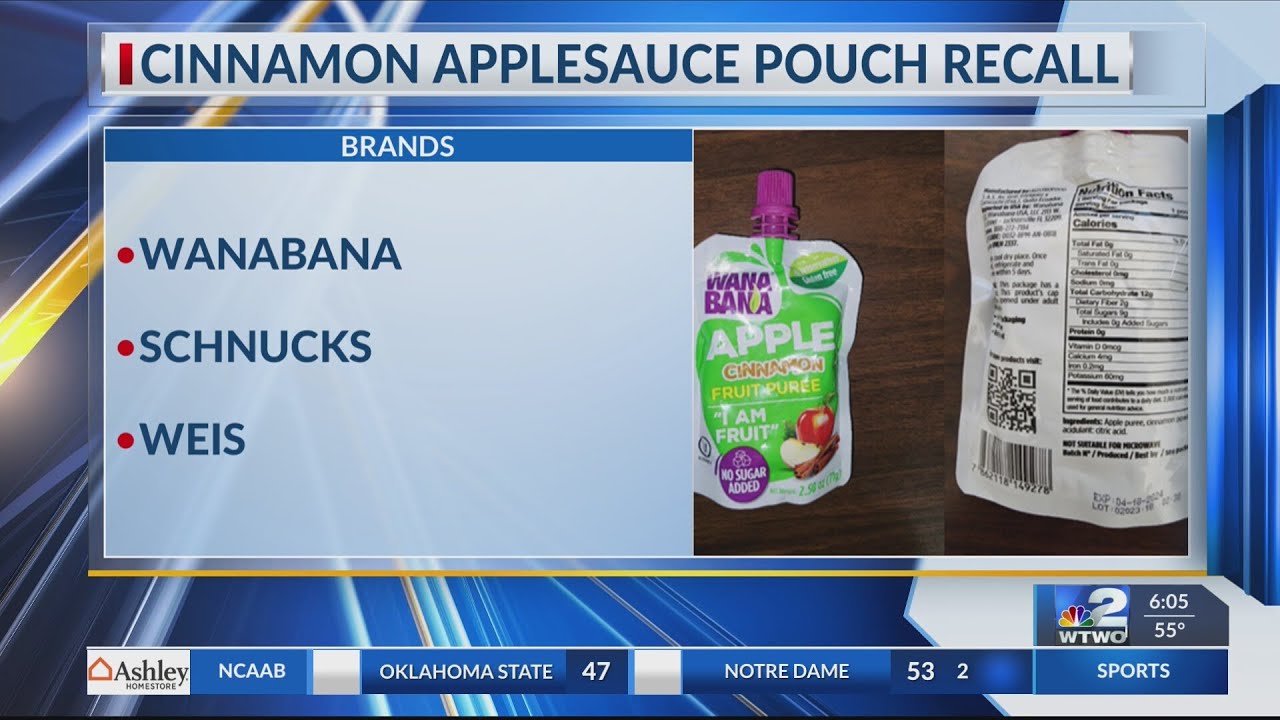 Lead content leads to applesauce pouch recall YouTube