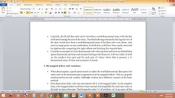 Jayoti Vidyapeeth - Indexing OLAP data