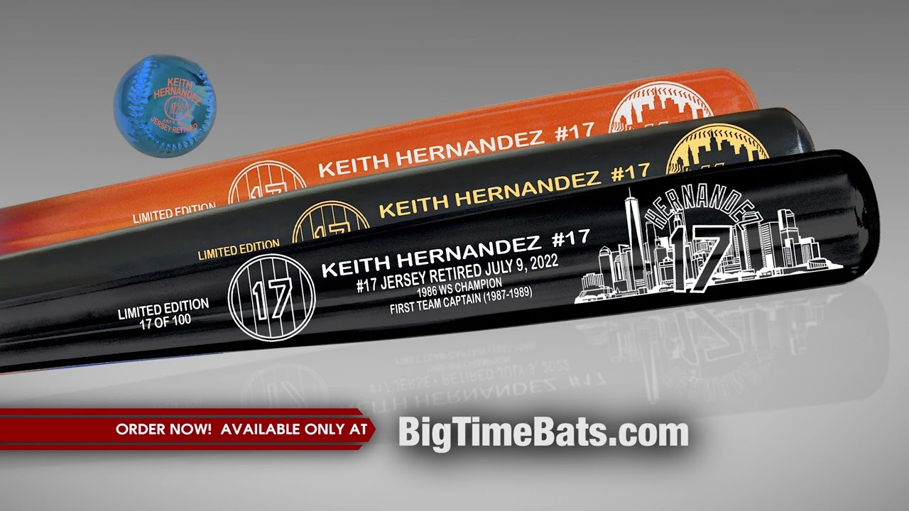 Keith Hernandez Jersey Retirement Maple Bat - Big Time Bats