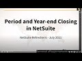 NetSuite Refresher 6 Period and Year end Closing русский