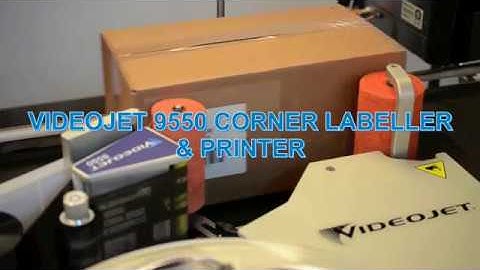 Videojet 9550 Corner Wrap Labeller & Printer