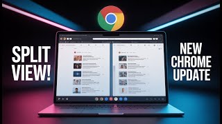 Google Chrome Split View: How to display 2 pages side by side in the same tab without an extension screenshot 1
