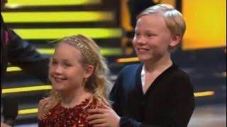 Inez & Emils samba får stående ovationer - Let's Dance junior (TV4)